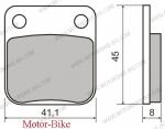 НАКЛАДКИ ЗА ДИСКОВА СПИРАЧКА ЗА ХОНДА CG 125 04 / АТВ / ПОЛАРИС/ ЯМАХА / СУЗУКИ / КАВАЗАКИ / КАДЖИВА / ДАЕЛИМ / ХИОСУНГ / ХУСКВАРНА