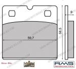 НАКЛАДКИ ЗА ДИСКОВА СПИРАЧКА ПРЕДНИ ЗА БМВ R 800-850 (NHC KEVLAR)