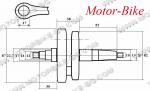 КОЛЯНОВ ВАЛ ЗА ПИАДЖО VESPA 50 SP/ 50 PK - RMS-2