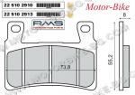 НАКЛАДКИ ЗА ДИСКОВА СПИРАЧКА ПРЕДНИ ЗА ХОНДА CBR 600 F/RR / 900RR / VTR 1000SP / ХАРЛЕЙ ДЕЙВИДСЪН FLSTF FATBOY / КАВАЗАКИ ZX-6R - RMS (FA265 / FA296)-1