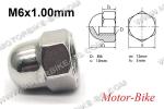 ГАЙКА M6x1 ЗАТВОРЕНА DIN 1587 ЗА ГЛАВА ВЕЛО ДВИГАТЕЛ-1