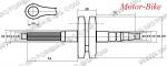 КОЛЯНОВ ВАЛ ЗА ЯМАХА JOG 3AA / BOOSTER 50 /ВЕРТИКАЛЕН ЦИЛИНДЪР/ 10мм бутален болт / шлици 13мм - АПРИЛИЯ / ИТАЛДЖЕТ / МБК-2